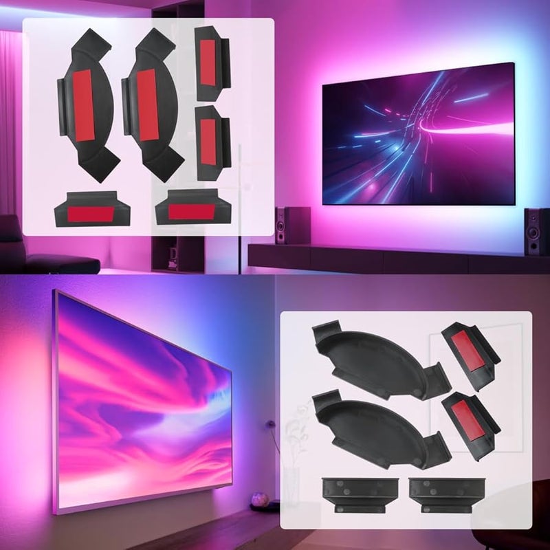 Philips Hue Play Gradient Light Strip Holder Bracket Set 55 65 75 Inch Mounting Clips - Image 5